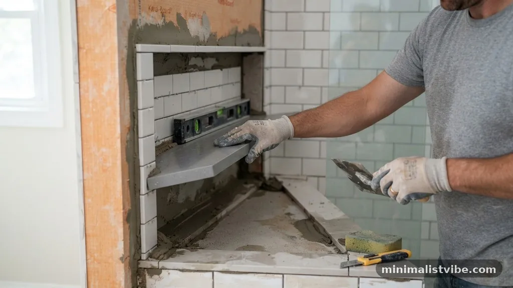 Selecting the Right Materials - How to Slope a Shower Niche Shelf So Water Doesn't Pool in Corners