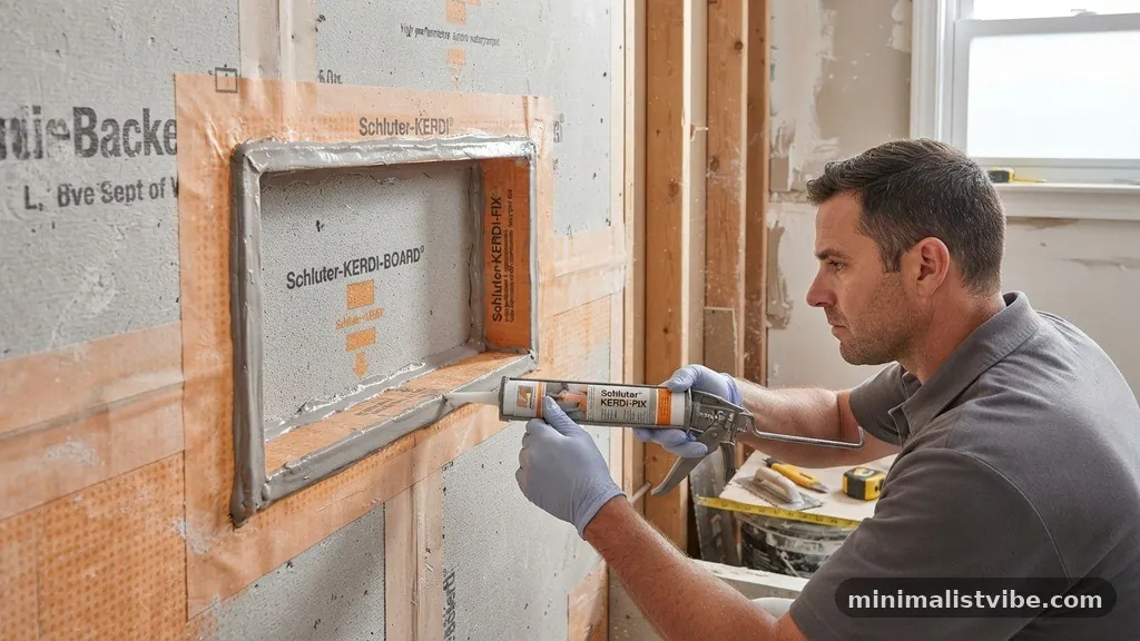 Selecting the Right Sealant and Membrane - How to Waterproof Behind a Pre-Fab Foam Shower Niche Insert
