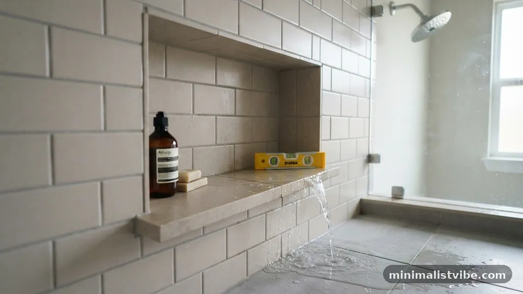 Understanding the Importance of Niche Drainage - How to Slope a Shower Niche Shelf So Water Doesn't Pool in Corners