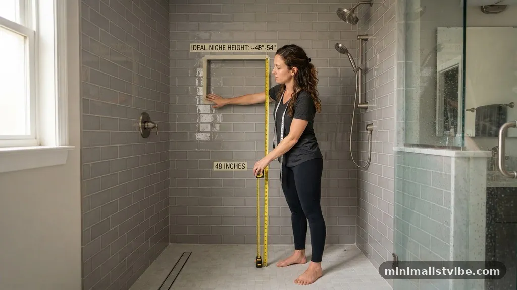 What Is the Best Height to Install a Shower Niche from the Floor?